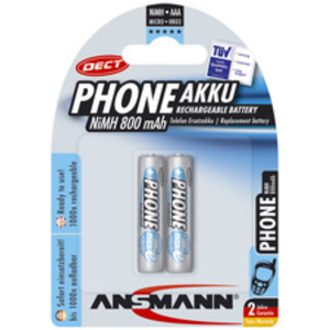 ANSMANN NiMH maxE DECT blue, Micro AAA, 800 mAh, blister 2