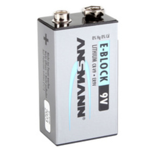 ANSMANN EXTREME LITHIUM E-bloc 9V (6AM6), 10,8V, 600 mAh