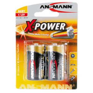 ANSMANN Pile alcaline 'X-Power', Baby C, blister de 2