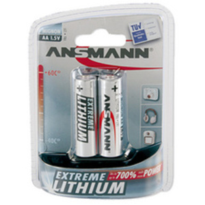 ANSMANN Pile EXTREME LITHIUM, Mignon AA, blister de 4