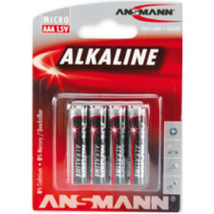 ANSMANN Pile alcaline 'RED', Micro AAA, blister de 4