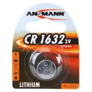 ANSMANN Pile bouton au lithium CR1632, 3 Volt, blister d'1