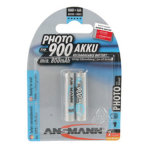ANSMANN Pile rechargeable Photo NiMH, Micro AAA, 900 mAh