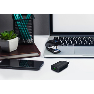 ANSMANN Chargeur secteur USB HOME CHARGER HC1180QC, noir