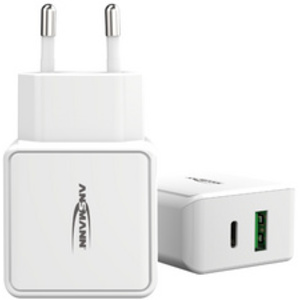 ANSMANN Chargeur USB Home Charger HC218PD, 2x port USB, noir