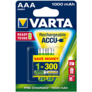 VARTA Pile NiMH 'Rechargeable Accu', Micro (AAA), 1 000 mAh