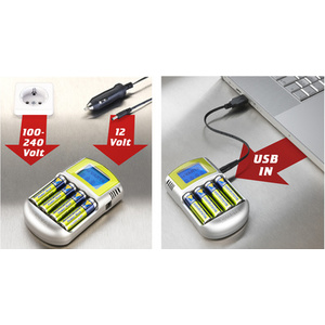 VARTA Chargeur LCD Charger, avec adaptateur