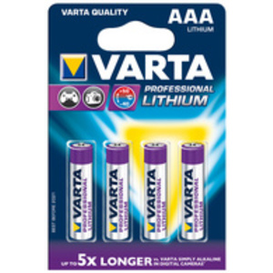VARTA Pile au lithium Ultra Lithium, Micro (AAA), pack de 4