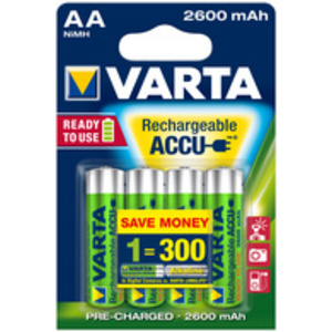 VARTA Pile NiMH 'Rechargeable Accu', Mignon (AA), 2 600 mAh  - 46292