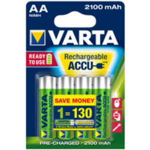 VARTA Pile NiMH 'Rechargeable Accu', Mignon (AA), 2 600 mAh  - 46292
