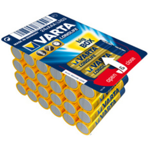 VARTA Pile alcaline Longlife BIG BOX, Micro (AAA)