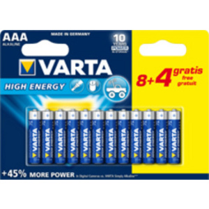 VARTA Pile alcaline Longlife Power, micro (AAA), pack éco