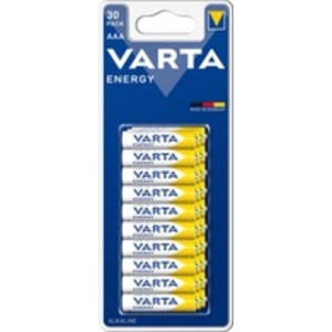 VARTA Pile alcaline Energy, Micro (AAA/LR3), par 30