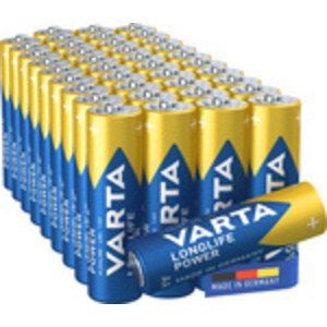 VARTA Pile alcaline Longlife Power carton, Mignon (AA)
