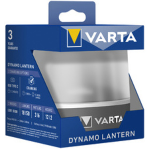 VARTA Lampe de camping / Lanterne 'Dynamo Lantern', gris