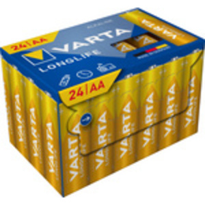 VARTA Pile alcaline Longlife, Mignon (AA), 24 pièces