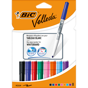 BIC Marqueur pour tableau blanc Velleda 1741, pointe ogive,  - 11586