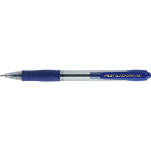 PILOT Stylo à bille rétractable SUPER GRIP M, bleu  - 13304
