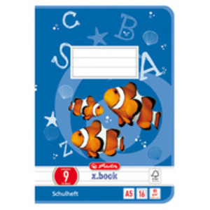 herlitz Cahier x.book, A5, linéature 8f / rectangles