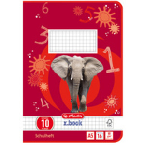 herlitz Cahier x.book, A5, linéature 8f / rectangles