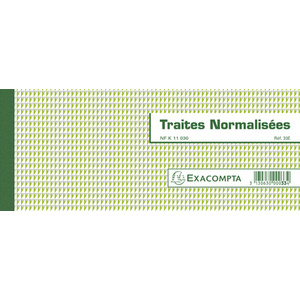 EXACOMPTA Carnet à souche 'Traites normalisées'  - 20120