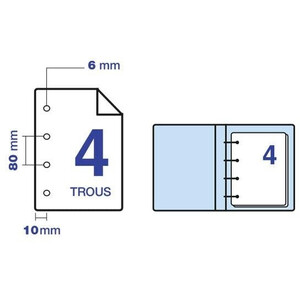 Clairefontaine Papier multifonction, A4, 4 perforations  - 21215