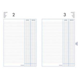 LECAS Agenda perpétuel Recettes - Dépenses