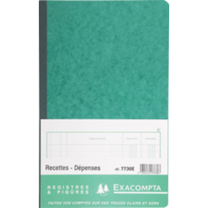 EXACOMPTA Piqûre 'Recettes et dépenses', 210 x 190 mm  - 22101