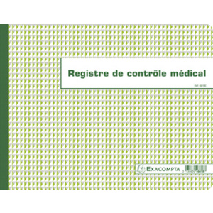 EXACOMPTA Piqûre 'Registre de contr'le médical', 240 x 320mm