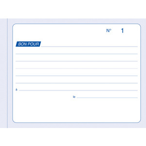ELVE Manifold 'Bons pour', 105 x 140 mm, dupli, autocopiant