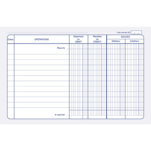 ELVE Carnet de position de compte, 114 x 156 mm
