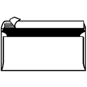 Oxford Enveloppes Velin, DL, blanches, sans fenêtre  - 22552