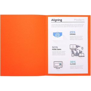 EXACOMPTA Chemises FOREVER 250, A4, orange  - 22570