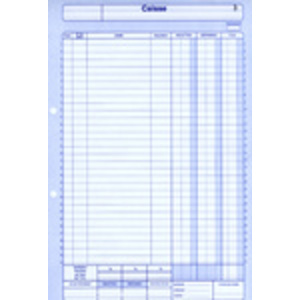 ELVE Manifold Journal de caisse, 297 x 210 mm, dupli