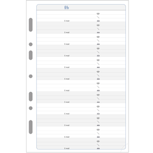EXACOMPTA Recharge Notes pour Exatime 21, 32 feuillets