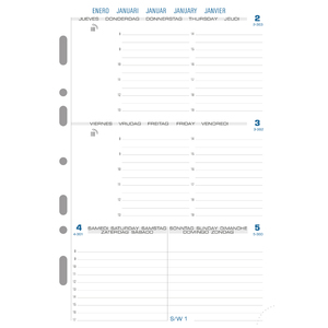 EXACOMPTA Recharge Notes pour Exatime 21, 32 feuillets