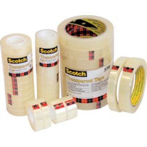 Scotch Ruban adhésif transparent 550, 19 mm x 33 m, film  - 41116