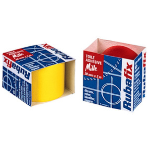 Rubafix Ruban toile, se découpe à la main, plastifié, noir - 41343