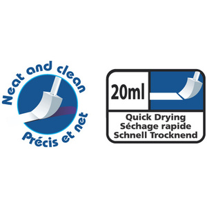 Tipp-Ex Flacon correcteur Rapid, blanc, contenu: 20 ml  - 42086