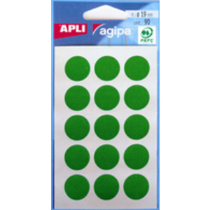 APLI Pastille de signalisation, diamètre: 8 mm, noir  - 43854