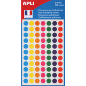 APLI Pastille de signalisation, diamètre: 15 mm, bleu  - 43855