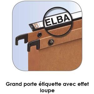 ELBA l'oblique dossiers suspendus AZV pour armoire, fond V  - 51041
