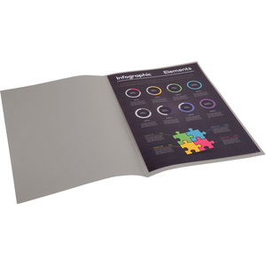 EXACOMPTA Sous-chemises ROCK'S, 220 x 310 mm, gris  - 51347