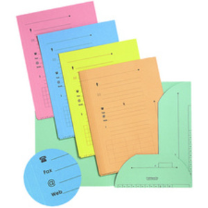 Oxford Chemise sous-dossier PASTEL, 2 rabats, A4, bleu - 52149