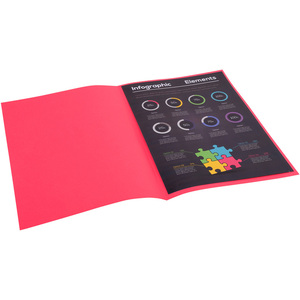 EXACOMPTA Sous-chemises ROCK'S, 220 x 310 mm, framboise  - 52204