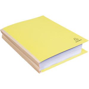 EXACOMPTA Chemise à soufflet, en carton, 320 g/m2, jaune  - 52299