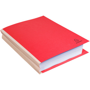 EXACOMPTA Chemise à soufflet, en carton, 320 g/m2, rouge  - 52300