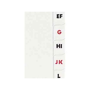 Oxford Intercalaires alphabétiques, en carton, 18 touches  - 52490