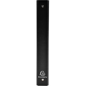 EXACOMPTA Classeur rembordé PP, A4, 4 anneaux, noir  - 51455