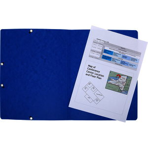 EXACOMPTA Chemise à élastiques, A4, carton, bleu  - 55733